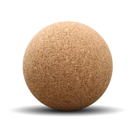 Natural Cork Massage Ball, Eco Sports Equipment, Round Exercise Therapy Ball, Self-Myofascial Release Tool