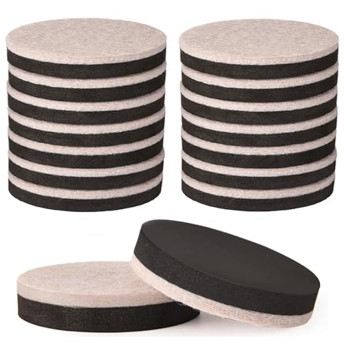 Felt Furniture Sliders for Hardwood Floors, 16 PCS 3" Reusable Furniture Movers Sliders for Hard Surfaces, Move Your Furniture Easily and Safely! - size: 3 inch 16 PCS