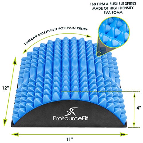 ProsourceFit Arched Back Stretching Spike Orthopedic Traction Device & Lower Lumbar Massage Support