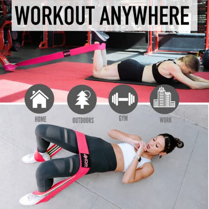Resistance Loop Band, 50” x 3”, Made of Comfortable No-Slip Fabric, Perfect for Physical Therapy, Yoga, and Booty Building