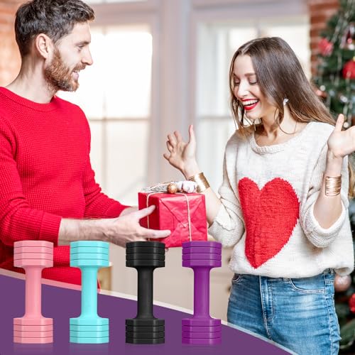 EQUIPRO Adjustable Dumbbell Set, 4 in 1 Free Weights Dumbbells Set for Women, Weights for Women at Home, 2lb 3lb 4lb 5lb with TPU Soft Rubber Handle for Home Gym Exercise Training - color: Purple