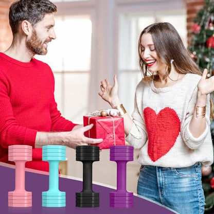 EQUIPRO Adjustable Dumbbell Set, 4 in 1 Free Weights Dumbbells Set for Women, Weights for Women at Home, 2lb 3lb 4lb 5lb with TPU Soft Rubber Handle for Home Gym Exercise Training - color: Purple