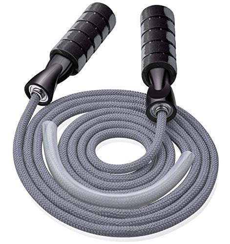 Jump rope, Professional Weighted Jump rope workout, Adjustable Tangle-Free with Ball Bearings Exerciser Jump ropes for Cardio, Endurance Training, Fitness Workouts, Jumping Exercise