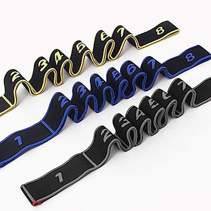 Exercise Strap Stretch Assist Strap with Numbered Loop Easy to Carry and High Elastic Stretching Strap
