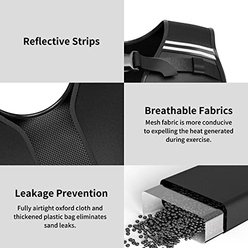 PROIRON Adjustable Weighted Vest 1-22lb/2-44lb,Strength Training Weight Vests for Men Women with Removable Weights, Body Weight Vest for Running Workout Walking Fitness Cardio,Home Gym Equipment