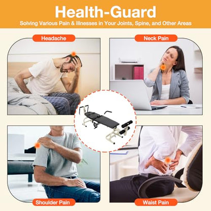 Health & Fitness Full Body Inversion Table Traction & Stretch Decompression Machine,Multifunctional Cervical Spine Stretcher Machine,Lumbar Stretch Table Tool for Neck, Back, Knee, and Hip