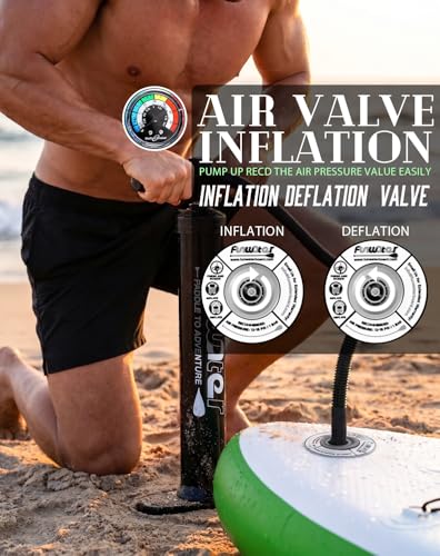 FunWater Inflatable Ultra-Light Stand Up Paddle Board for All Skill Levels with Premium SUP Paddleboard Accessories,Non-Slip Comfort Deck for Youth & Adults
