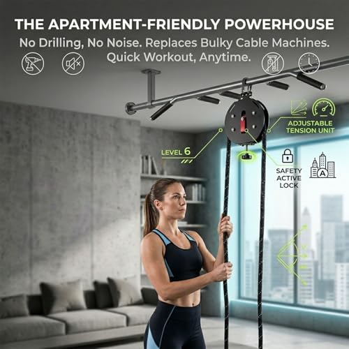 Indoor Outdoor Endless Rope Climbing Machine With Adjustable Tension For Travel Fitness Portable Suspension Trainer For Full Body Strength HIIT Workouts Anywhere
