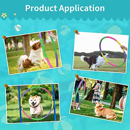 Color Hoop - Size & Length Adjustable, Plastic Toys for Kids & Party Games, Gymnastics & Dog Agility Equipment, Christmas Wreath