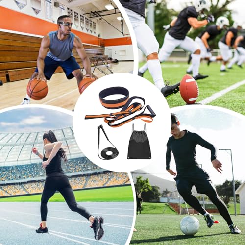Speed Training Kit, Overload Running Resistance Harness & Resistance Band, Agility Training Equipment for Football, Strength Training Band for Youth, Adult, Athletes
