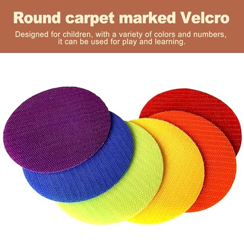 30 Pack Poly Spots Markers 4 Inch Non Slip Rubber Floor Dots for Classroom Gym Agility Training Carpet Spot Markers for Kids Students Sitting Teaching Aids Sports Equipment