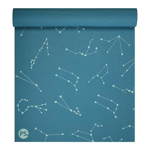 POPSUGAR Premium 6mm Yoga Mat, 68" x 24" (Constellations) with Easy Carry Strap, Textured Non-Slip Exercise Mat for Men & Women, Ideal Home Workout & Gym Mat for Abs & Floor Exercises & Stretching