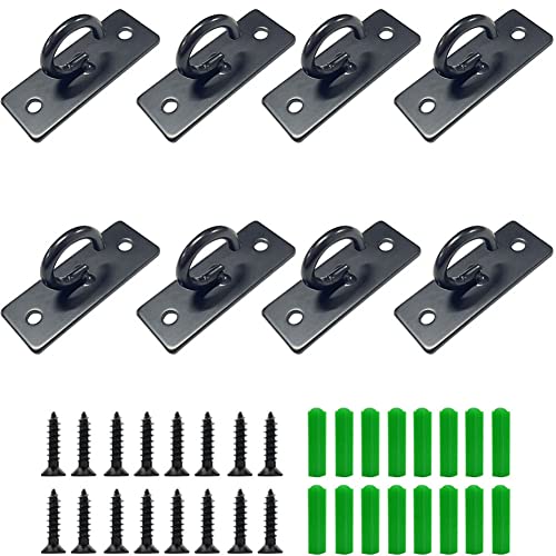 8 Pcs Resistance Bands Wall Anchor,Ceiling Mount Anchor Wall Mount Anchors for Resistance Bands Resistance Bands Exercises, Battle Ropes, Body Weight Strength Training Systems