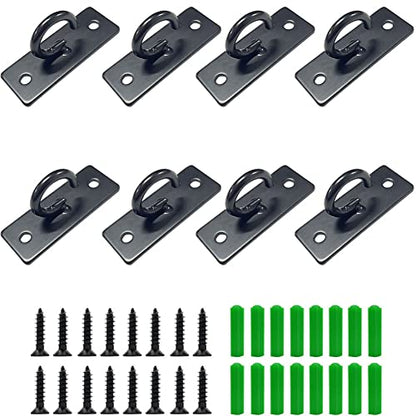 8 Pcs Resistance Bands Wall Anchor,Ceiling Mount Anchor Wall Mount Anchors for Resistance Bands Resistance Bands Exercises, Battle Ropes, Body Weight Strength Training Systems