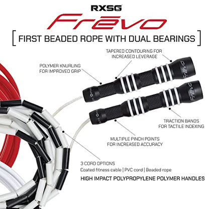 Jump Rope | RXSG Frēvo Freestyle Jump Rope, Skipping Rope for Men & Women with 2 High Speed Precision Bearings | Fitness, Training, Exercise, Cardio, Workout