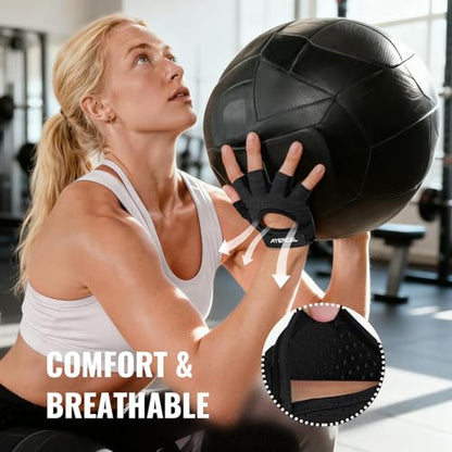 ATERCEL Weight Lifting Gloves Full Palm Protection, Workout Gloves for Gym, Cycling, Exercise, Climbing, Breathable, Super Lightweight for Mens and Women