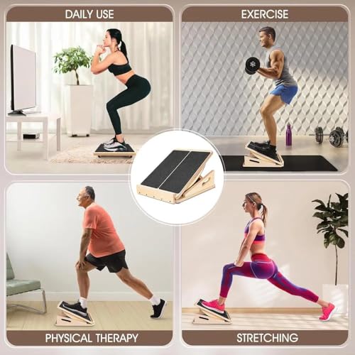 Foldable Wooden Stretch Board Adjustable Calf Stretcher Sports Elastic Indoor Outdoor Ankle