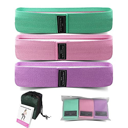 K&KLACOSTA Elastic Resistance Bands for Women and Men Fitness, Workout Outdoor Exercise, Gift, 3-Level Set, Non-Slip Legs and Buttock Sports Bands, Non-Slip.