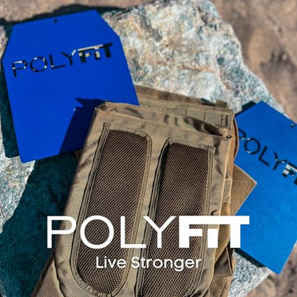 Polyfit Weight Vest Plates - Weighted Plates for Strength Training Vests - color: 19 LB (Gray) Pair