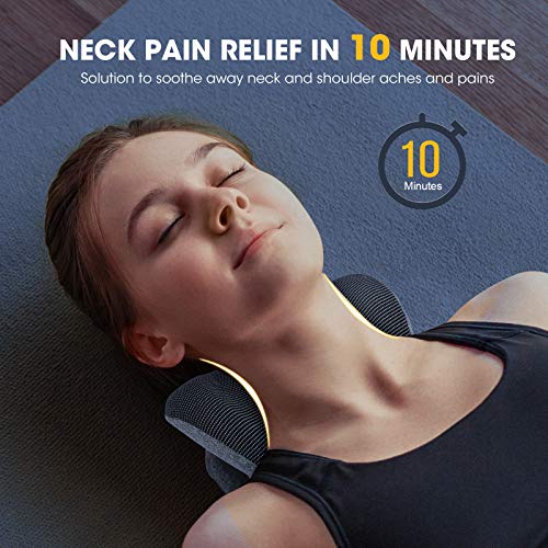 Neck and Shoulder Relaxer w/Magnetic Therapy Pillowcase, Neck Stretcher Chiropractic Pillows for Pain Relief, Cervical Traction Device for Relieve TMJ Headache Muscle Tension Spine Alignment