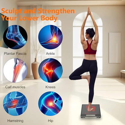 Slant Board for Calf Stretching, Heavy Duty Steel Squat Wedge, 5-Level Adjustable Incline Board, 650 lb Weight Capacity for Heel Elevated Squats, Weightlifting, Calf Stretch & Physical Therapy