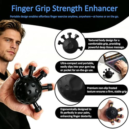 2 Pack Hand Grip Strengthener, Finger Grip Strengthener Ball, Adjustable Hand Gripper Strengthener, Forearm Strengthener, Finger Exerciser, Wrist Strengthener, Grip Strength Trainer, Finger Strength Trainer for Guitar, Rock Climbing, Fitness, Rehabilitati