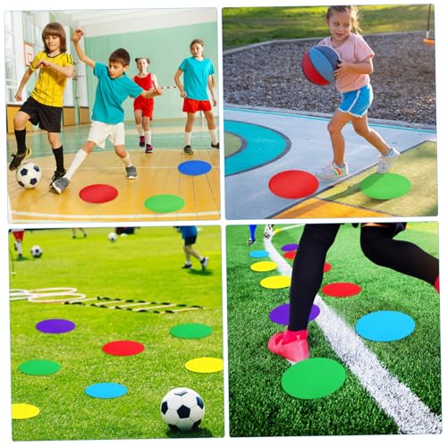 Holibanna 6Pcs Non Slip Floor Dots Agility Training Markers Spot Markers for Soccer Practice Gym Classroom Sports Activities