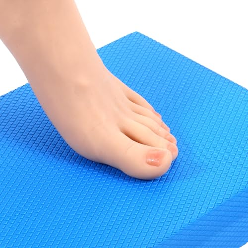4 Pcs Balance Pad Foam Pad Yoga Mat Trainer Non Slip Cushion Exercise Knee Mat for Women Men Dancing Balance Training Workouts Yoga Physical Therapy, 11.81 x 7.0 x 2 Inch