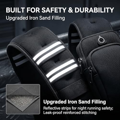 Weighted Vest for Men Women, Breathable Fitness Vest with Reflective Strips for Running & Strength Training - size: 6LB