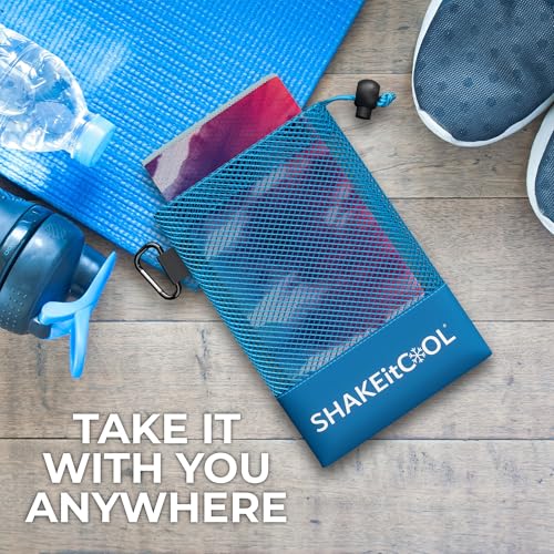 Extended Size Cooling Towel – Be Cool in Style - Heat Relief, Soft, Lightweight, Sun Protection, Easy Clean - Perfect for Biking, Hiking, Running, Yoga, Golf, Gardening - Tie Dye Ring M - color: Tie Dye Ring