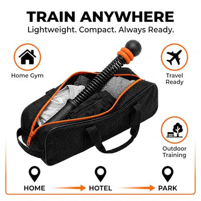 Ropeless Battle Ropes 2-Pack, Cordless Weighted Battle Rope with Adjustable Resistance, Portable Home Gym Workout Equipment for HIIT & Strength Training, Men & Women