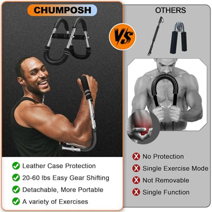 Twister Arm Trainer, 20-60lbs Adjustable Resistance Arm Trainer for Men&Women, Chest Workout Equipment Exercise Equipment for Home, Build Chest Clip Muscle Arm Strength Portable Workout Equipment - style: 20-60LBS