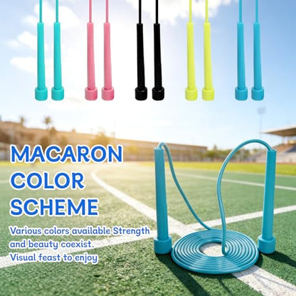 Jump Rope for Kids,5P Colorful Jumping Rope for Fitness and Exercise,Lightweight Adjustable Skipping Ropes for School Events and Family Fun