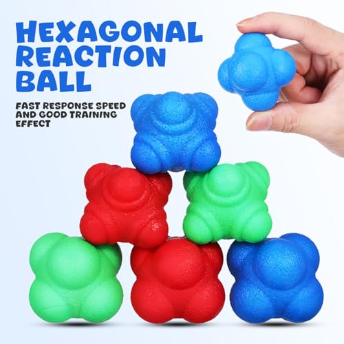 6pcs Reaction Training Agility Coordination for Sports Practice Hand-Eye Coordination Fun for All Ages Lightweight Portable