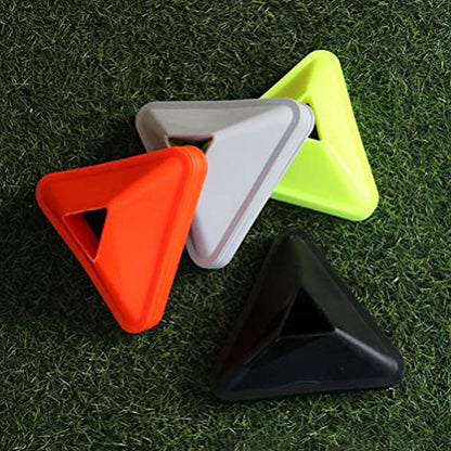 BESPORTBLE 20pcs Training Disc Football Triangle Agility Soccer Cones Sign for Basketball Sports Games Training Accessories