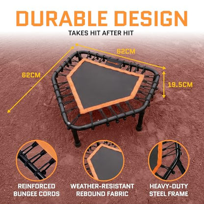 Volleyball Rebounder Net, Soccer Rebounder, Lacrosse Rebounder, Baseball Rebounder Net | Improve Pitching and Fielding Training, Spiking, Passing and Shooting Skills - color: Baseball Rebounder