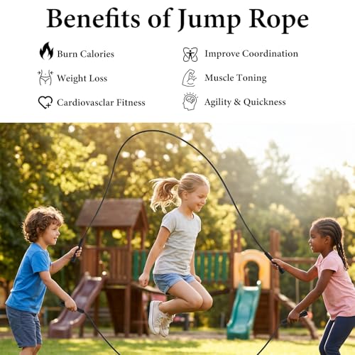 36PCS Adjustable PVC Jump Rope Bulk - 9.4ft Black Jump Ropes for Cardio Fitness, Workout, Training - Tangle-Free Plastic Jumping Rope Bulk for Men & Women