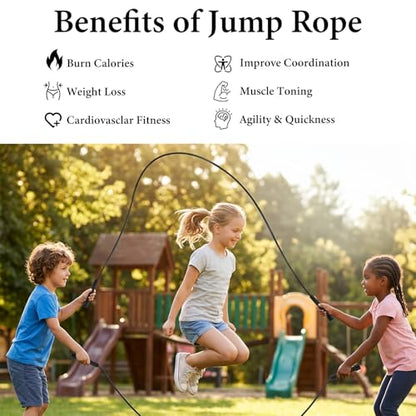 36PCS Adjustable PVC Jump Rope Bulk - 9.4ft Black Jump Ropes for Cardio Fitness, Workout, Training - Tangle-Free Plastic Jumping Rope Bulk for Men & Women