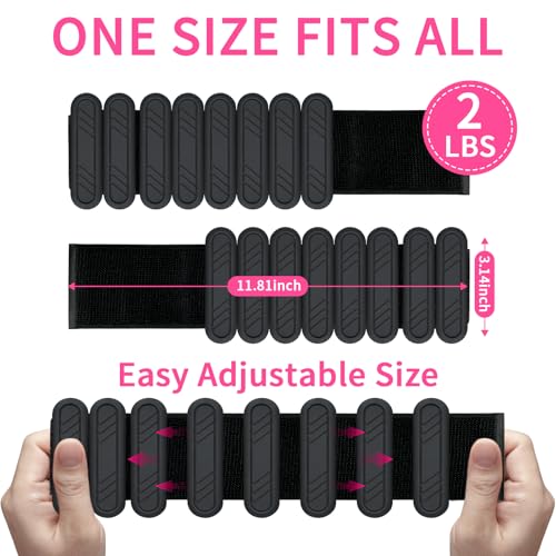 Wrist & Ankle Weights for Women, Adjustable Weights for Leg & Arm,Wearable Ankle Weights for Pilates, Walking, Yoga, Dance, Barre,Gym