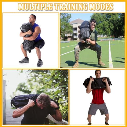 Fitness Sandbag with Handles, Adjustable Weight Training Bag