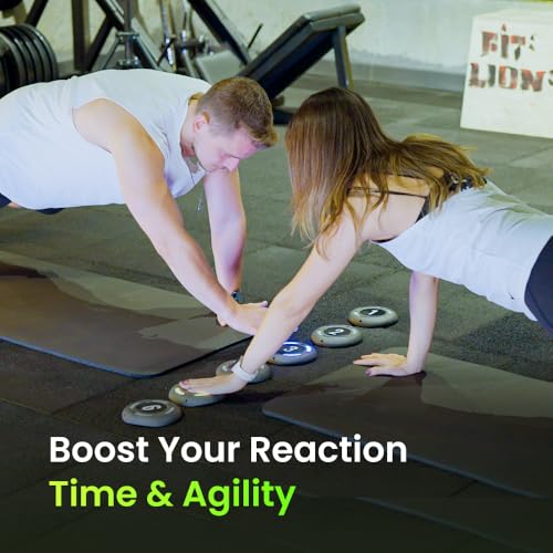 Reaction Training Platform - Improves Reaction Time, Speed, Agility & Coordination for Athletes, Trainers, Physical Therapists - AI Powered Smart Training - size: 4 Pads - Pro ( Basic Kit )