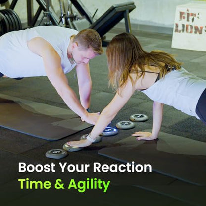 Reaction Training Platform - Improves Reaction Time, Speed, Agility & Coordination for Athletes, Trainers, Physical Therapists - AI Powered Smart Training - size: 4 Pads - Pro ( Basic Kit )