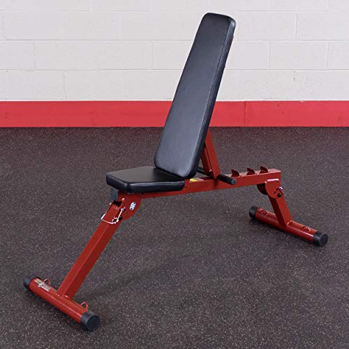 Best Fitness (BFFIDPL10) Flat Adjustable Weight Bench with Preacher Curl, Leg Extension, Leg Curl Attachment for Home Gym, Foldable Incline Weightlifting Workout Bench, Strength Training Equipment - color: Bench