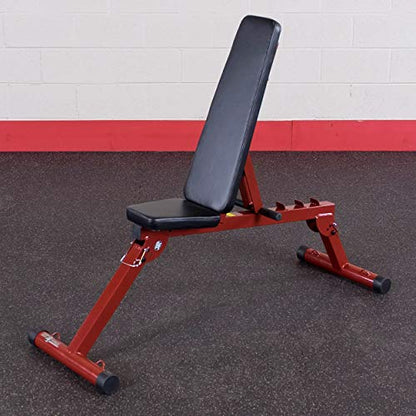 Best Fitness (BFFIDPL10) Flat Adjustable Weight Bench with Preacher Curl, Leg Extension, Leg Curl Attachment for Home Gym, Foldable Incline Weightlifting Workout Bench, Strength Training Equipment - color: Bench