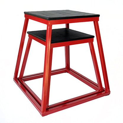 Ader Red Plyometric Platform Box Set 18" & 24" Set