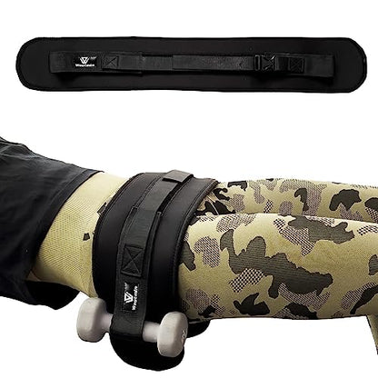 Hip Thrust Belt, Fully Upgraded Hip Thrust Belt for Dumbbells, More Comfortable Hip Thrust Belt, Home Gym Hip Thrust Belt with Wider and Longer Anti-Slip Pads. - color: black