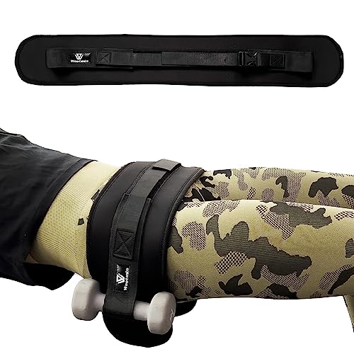 Hip Thrust Belt, Fully Upgraded Hip Thrust Belt for Dumbbells, More Comfortable Hip Thrust Belt, Home Gym Hip Thrust Belt with Wider and Longer Anti-Slip Pads. - color: black