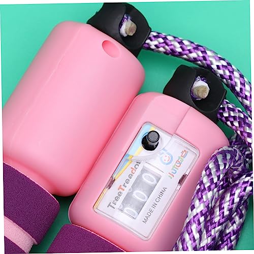 Garneck Counting Jump Rope for Adults Skipping Ropes Purple Pink Red Blue Interactive Fitness Accessories with