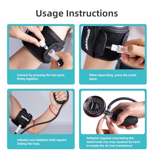 BFR Blood Flow Restriction Bands 2026 New Upgrade 4 Pack Set with Pressure Gauge, Professional Grade Arms, Legs Occlusion Bands for Men Women Glutes Workout Cuffs, BFR Training Bands Black