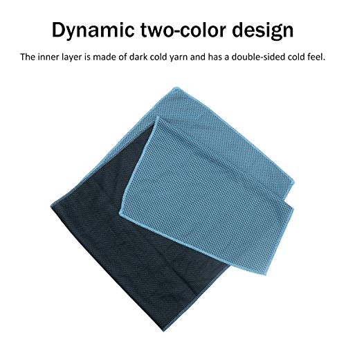 INNOLIFE 6 Pack Cooling Towels Breathable Ice Towel for Sports, Gym, Fitness, Running, Hiking, Yoga - Blue - color: Blue